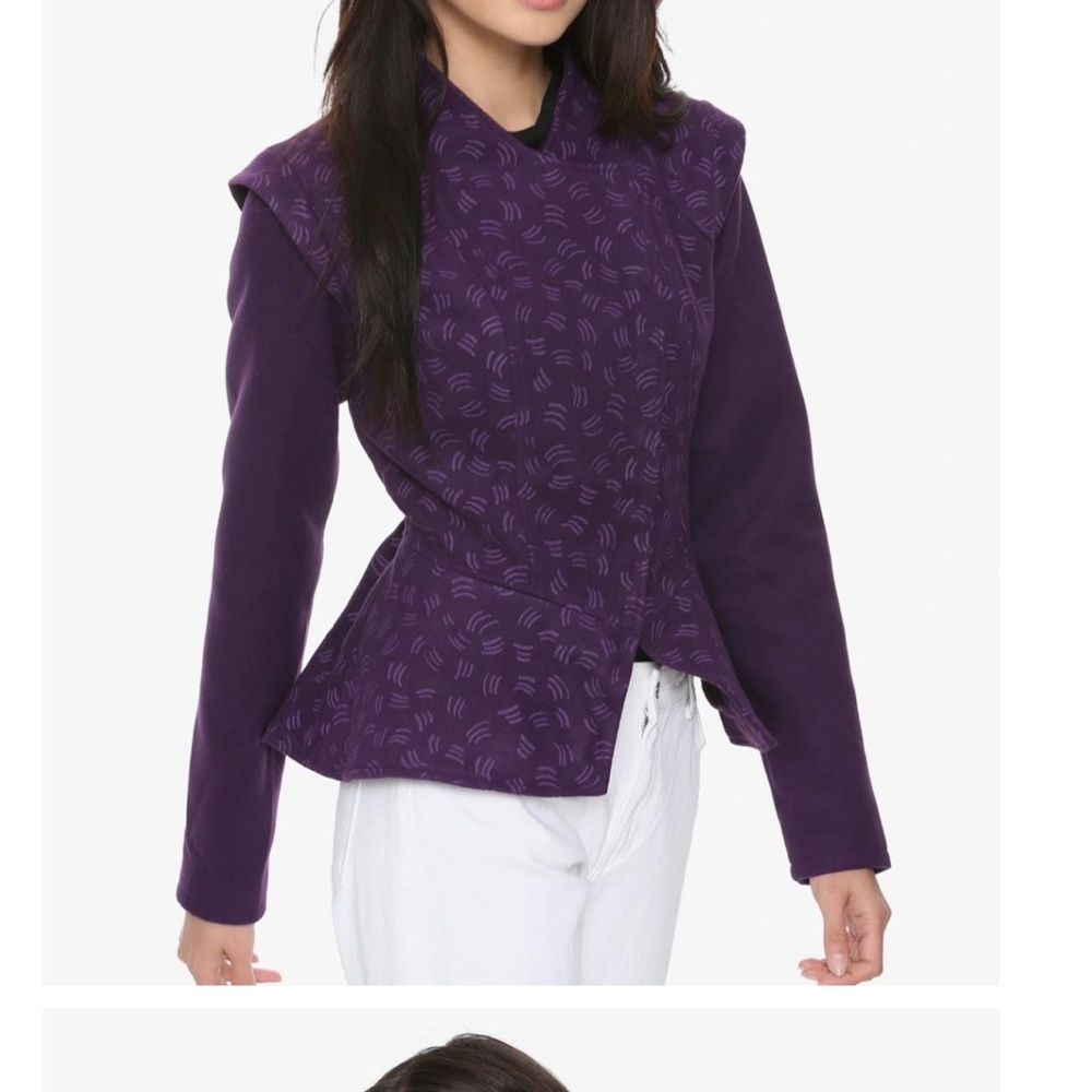 Her Universe Star Wars Padme Amidala Blazer Purple Patterned Women's Blazer - Picture 4 of 10